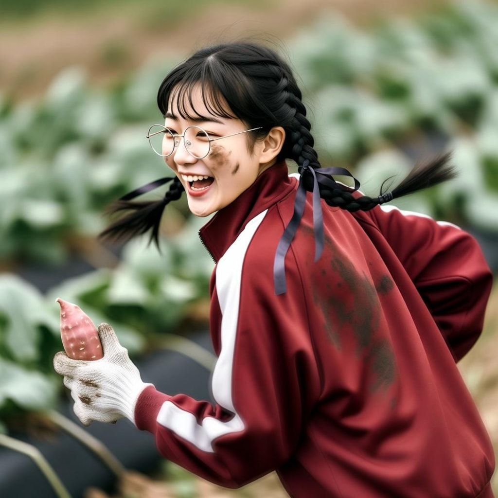 掘った芋いじらせないよ～😛