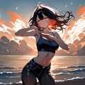 一語一絵「不知火舞」 3枚目