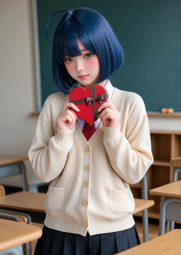 私立聖寧女学院でバレンタイン
