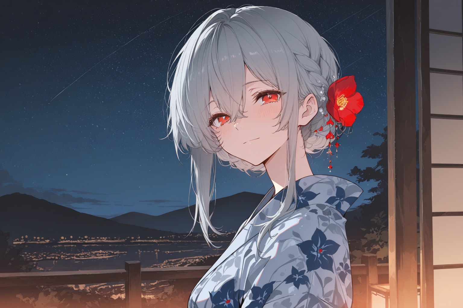 星空と...　#星空