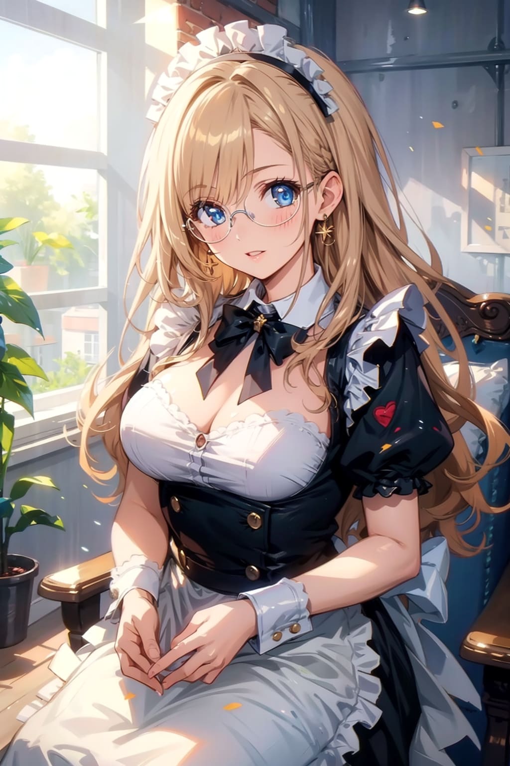 メガネ美少女メイド