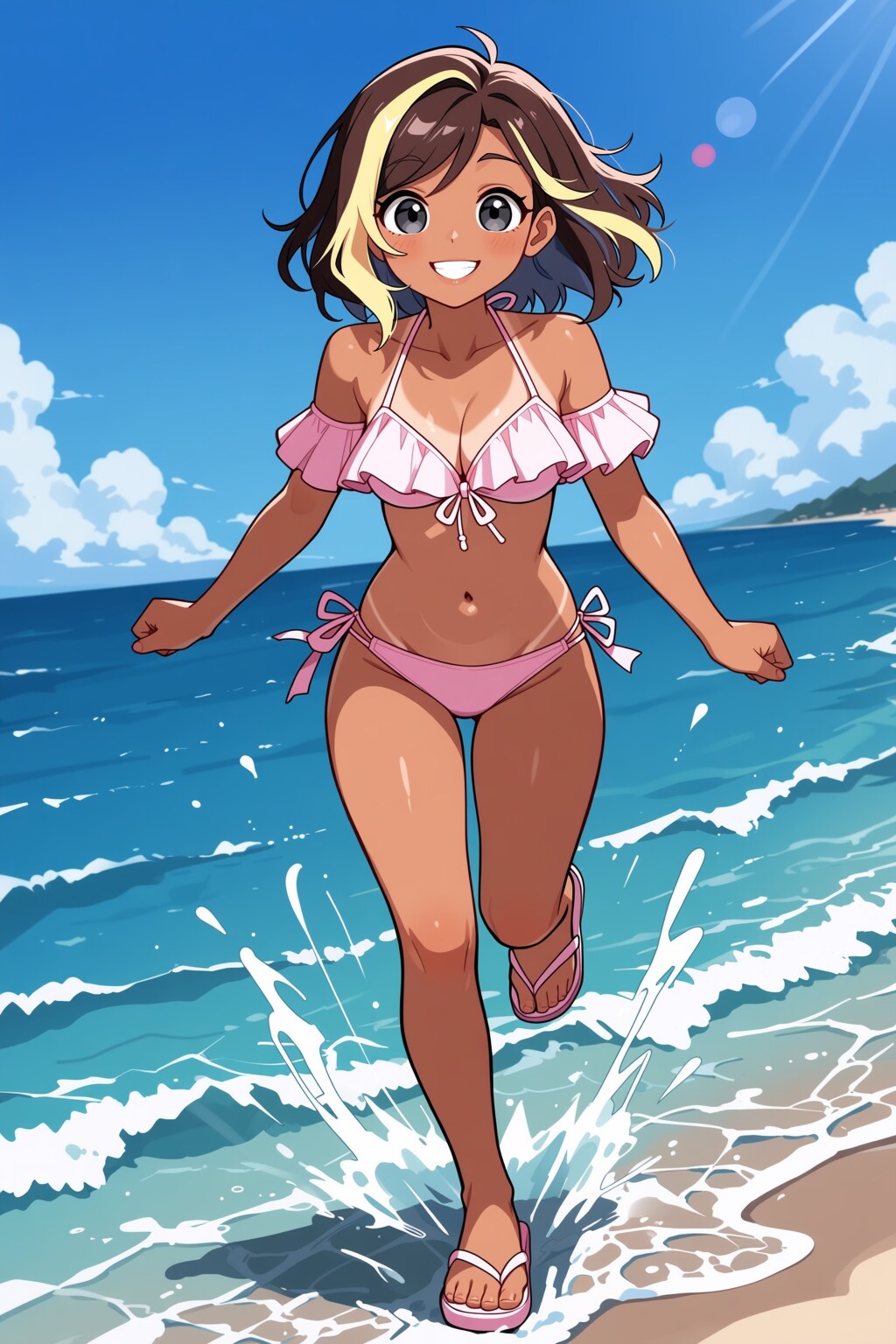 女の子とビーチ　その２