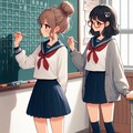 眼鏡女子 楓と金団子ちゃん 3枚目