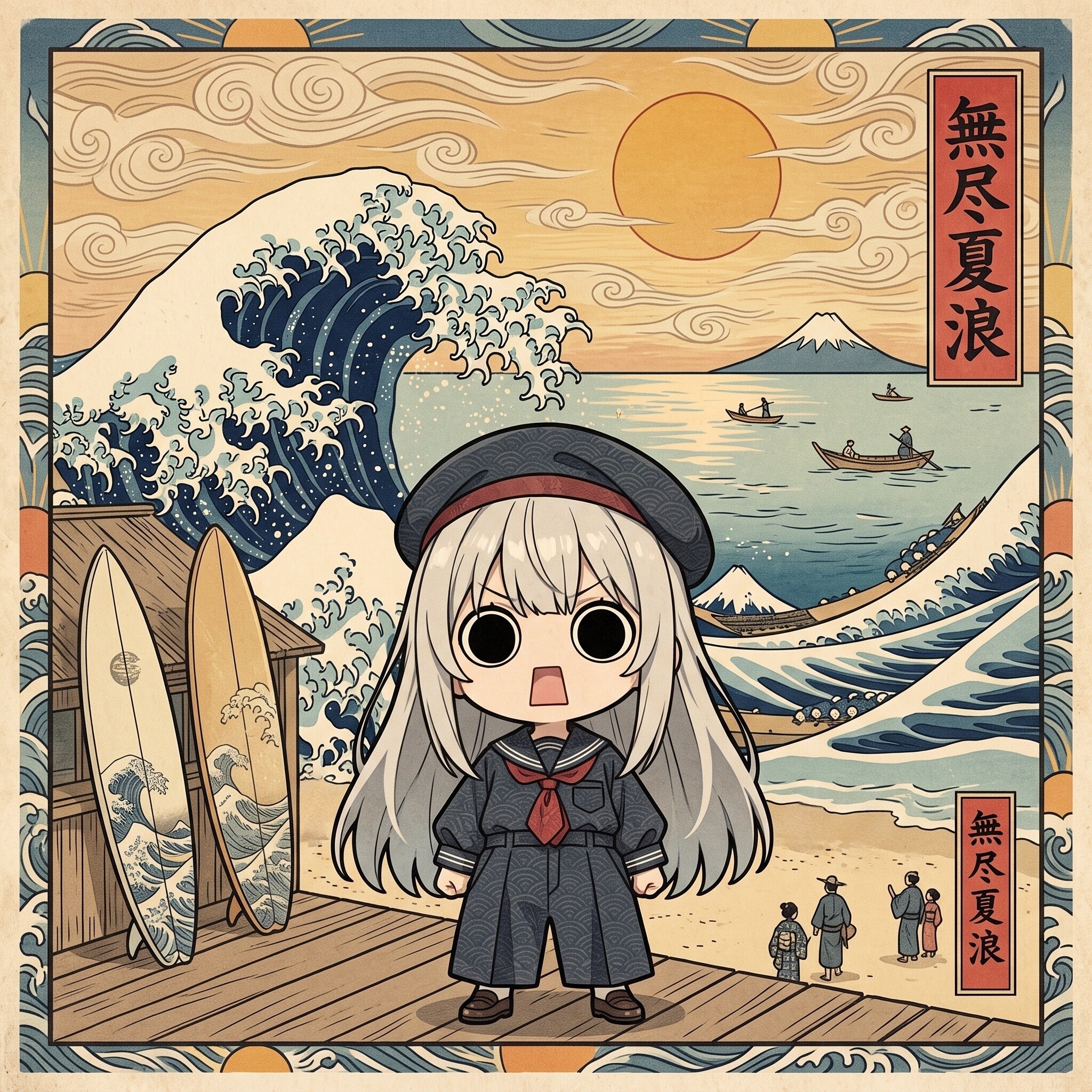 夏の浮世絵えらいこっちゃ嬢 | の人気AIイラスト・グラビア