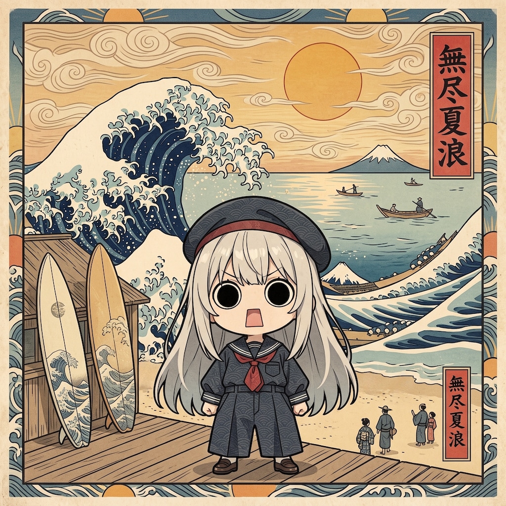 夏の浮世絵えらいこっちゃ嬢