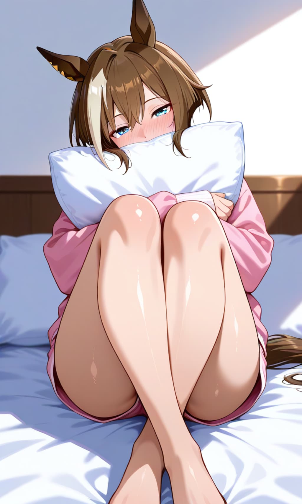 シュヴァルグラン　枕を抱き締め