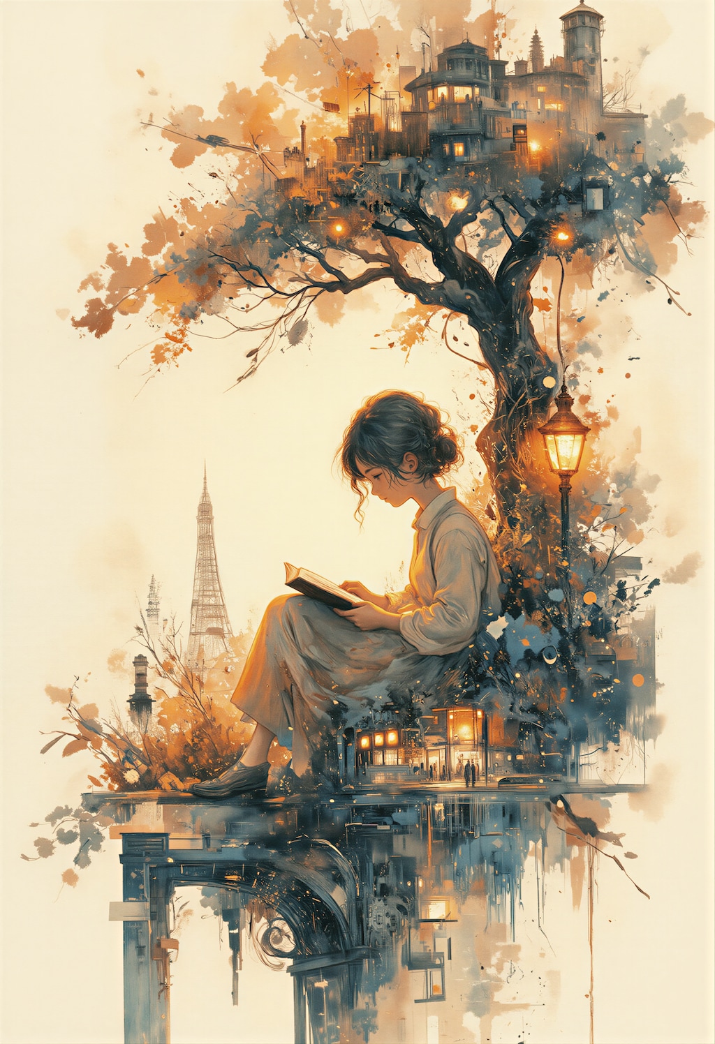 本を読む女の子