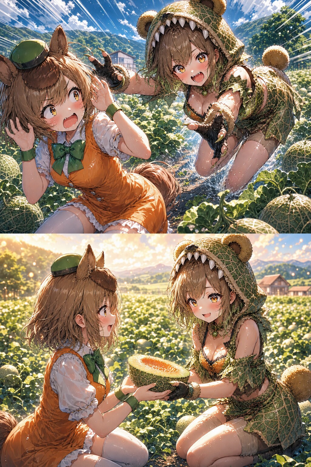 メロン熊　襲来