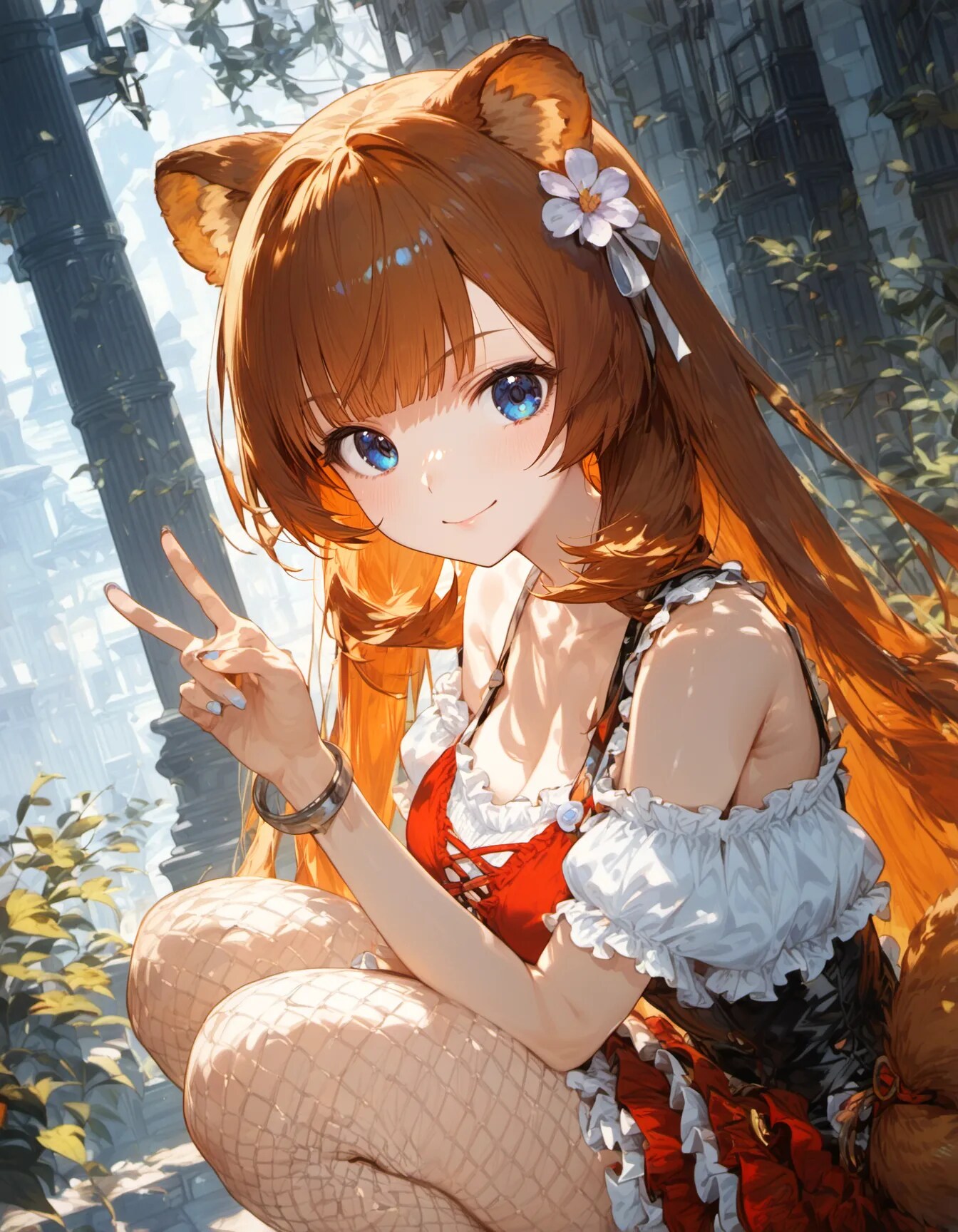 Sunlit Foxglove | の人気AIイラスト・グラビア