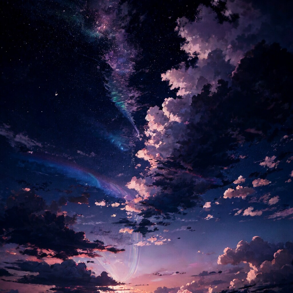 紫光の空