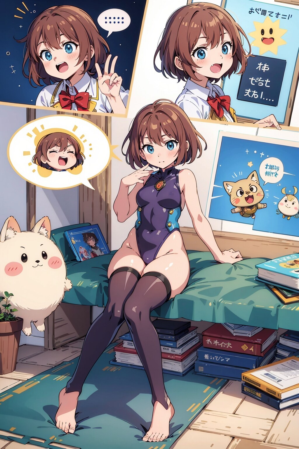 邪悪なサポートアニマル達にいいように使われる正義のハイレグニーソ変身ヒロイン💦