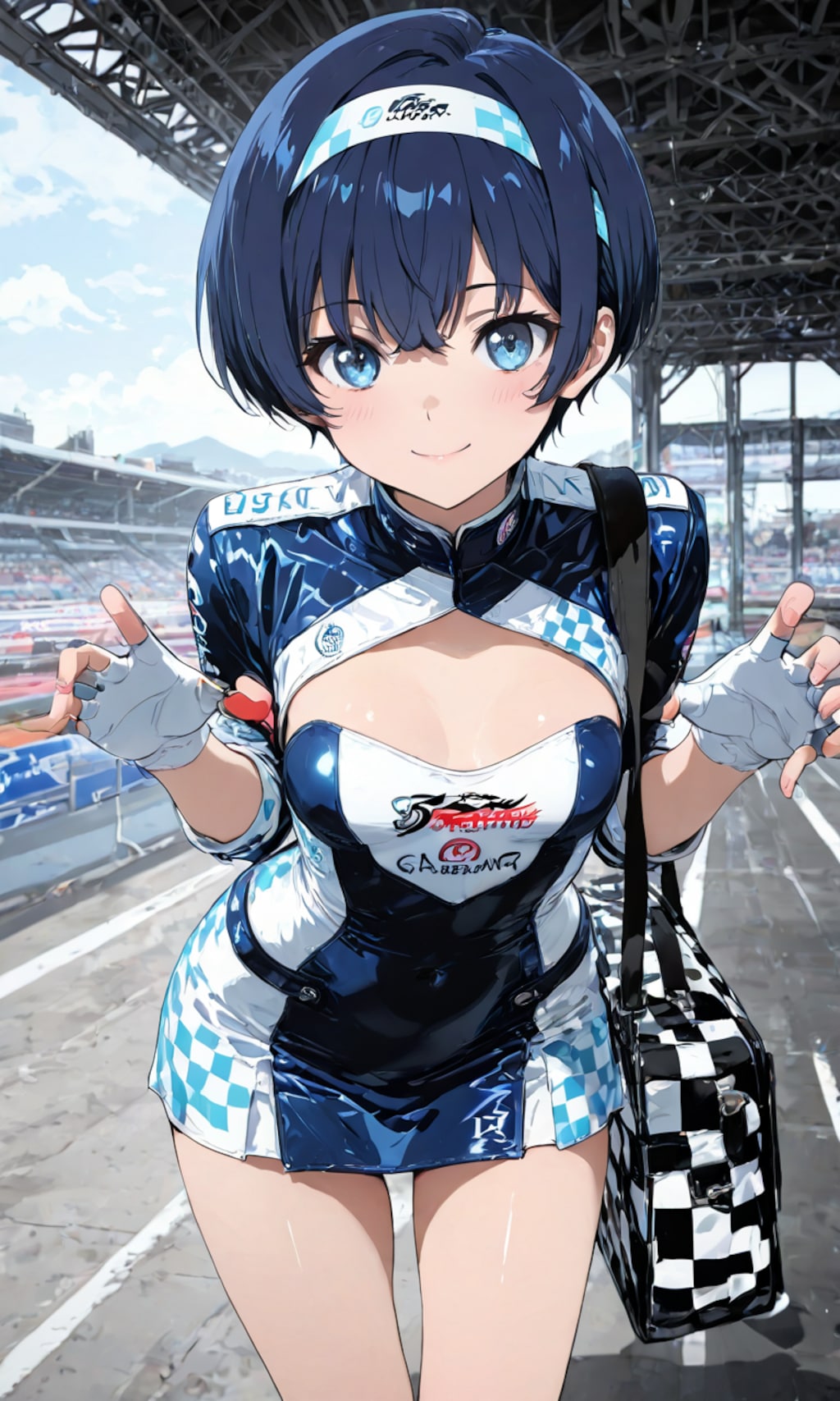 レースクイーンだ柑菜ちゃん