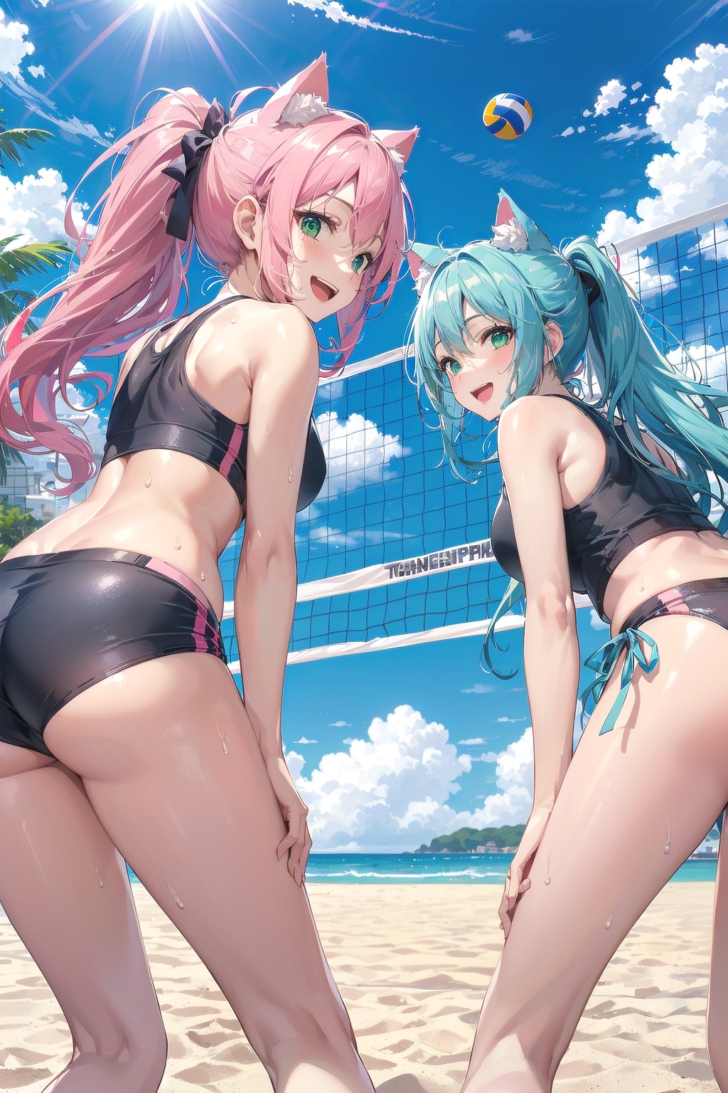 爽やかビーチバレー🐱🏐🐱🎶