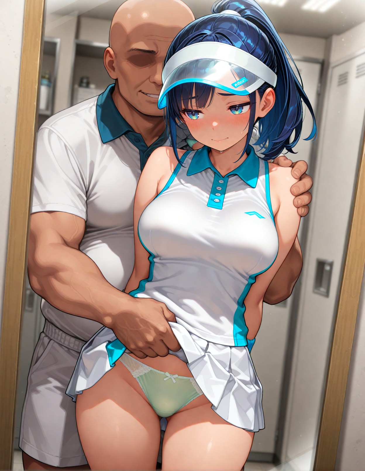 セクシャルハラスメント・鏡面前で服装チェック
