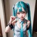 初音ミクです。004_チラッ。 5枚目