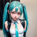 初音ミクです。004_チラッ。 10枚目
