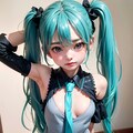 初音ミクです。004_チラッ。 2枚目