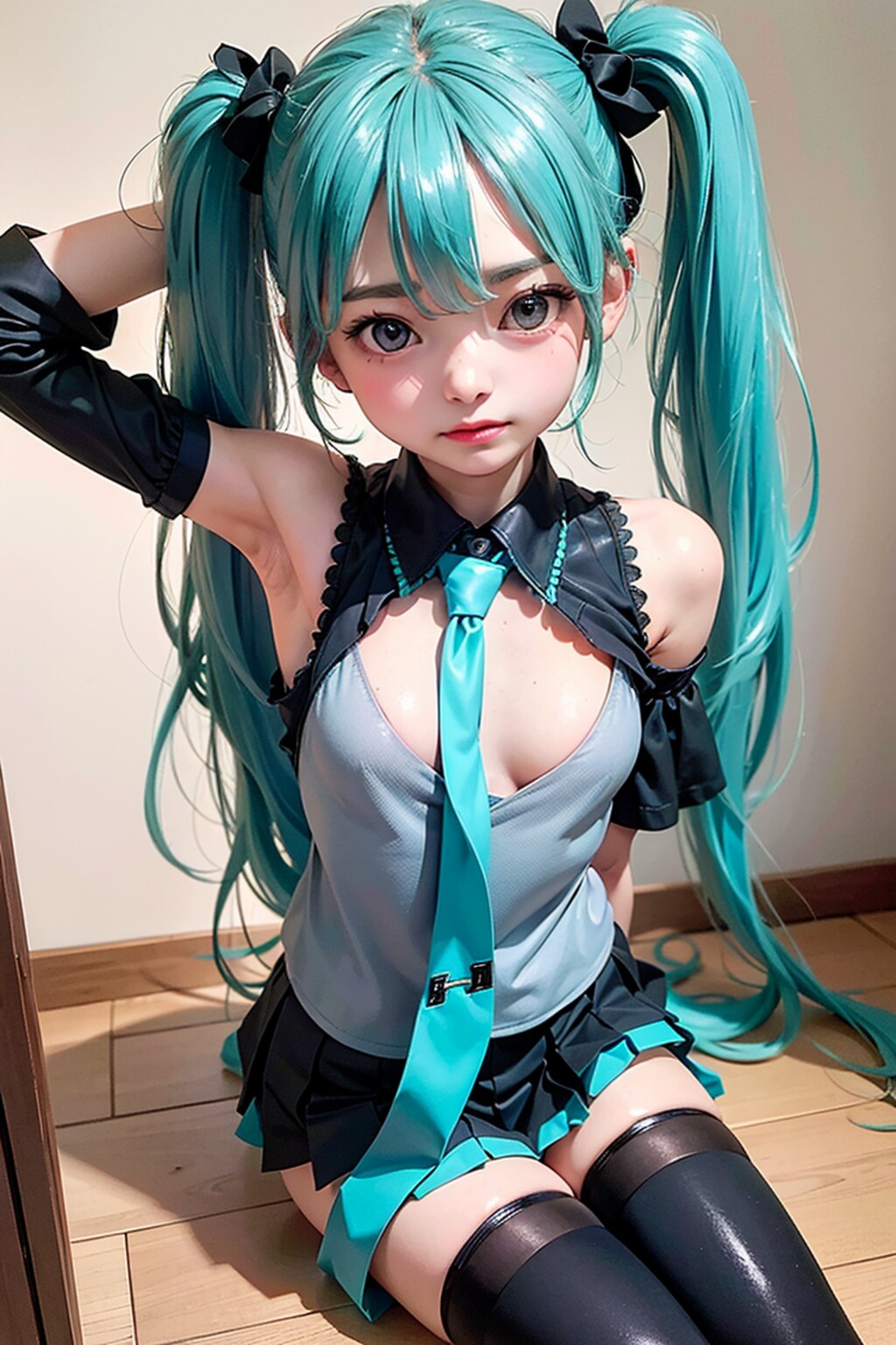 初音ミクです。004_チラッ。