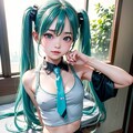 初音ミクです。004_チラッ。 9枚目