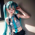 初音ミクです。004_チラッ。 6枚目