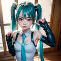 初音ミクです。004_チラッ。 7枚目