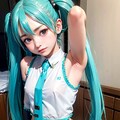 初音ミクです。004_チラッ。 3枚目