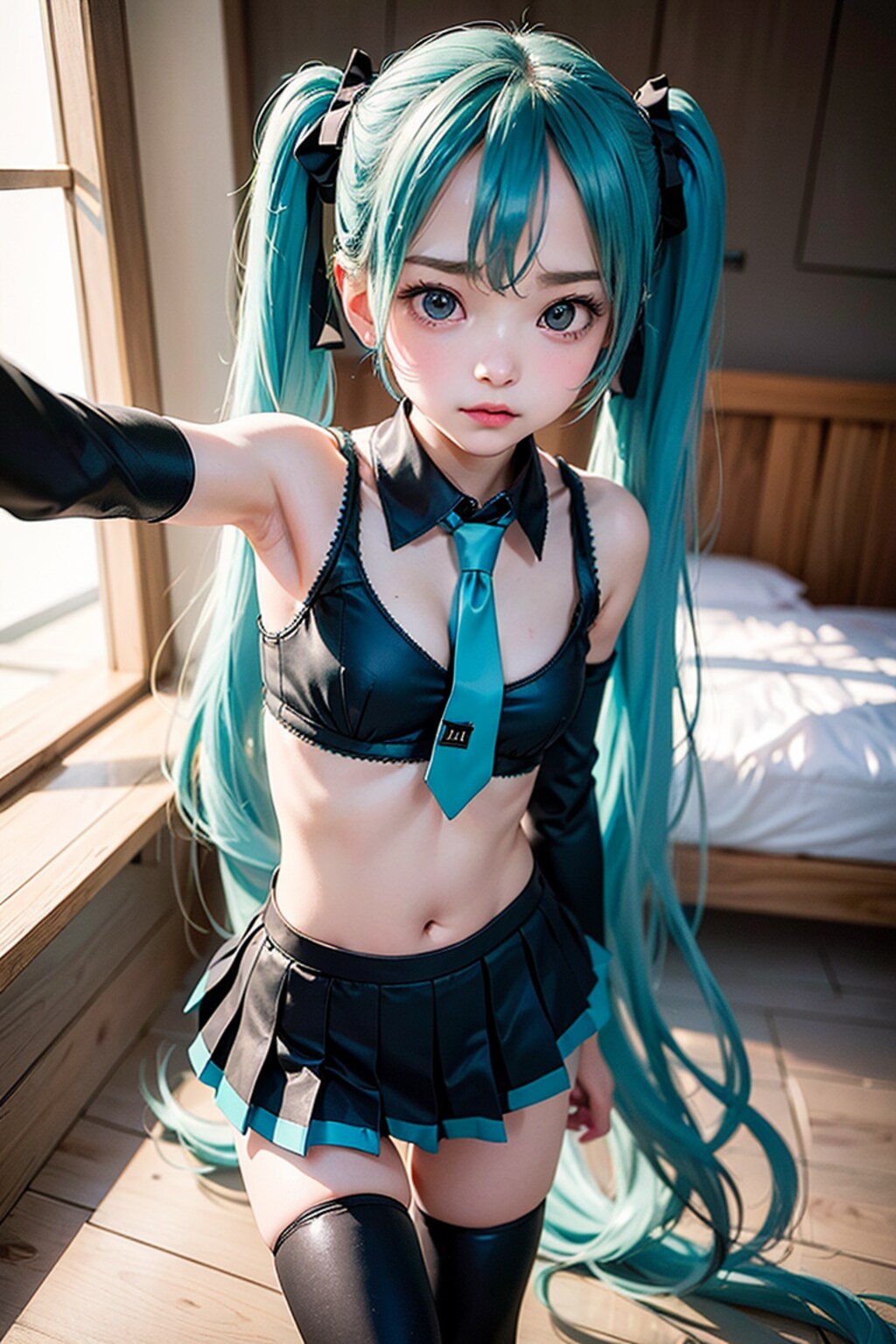 初音ミクです。004_チラッ。