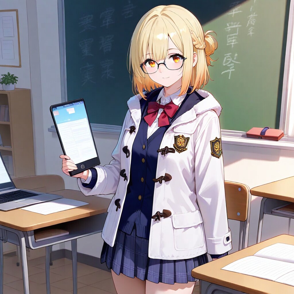 GPU学園電脳部の入部勧誘をする部長
