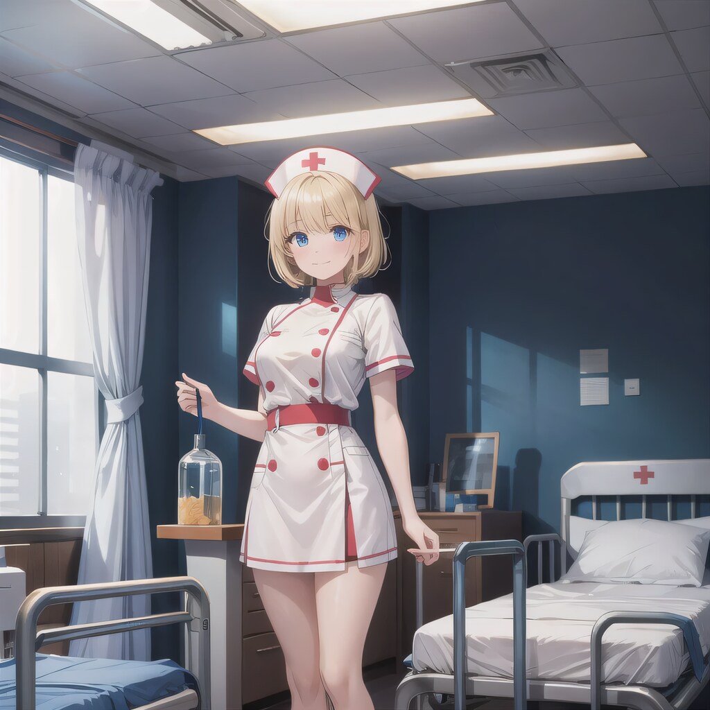 金髪ボブで白衣の少女７