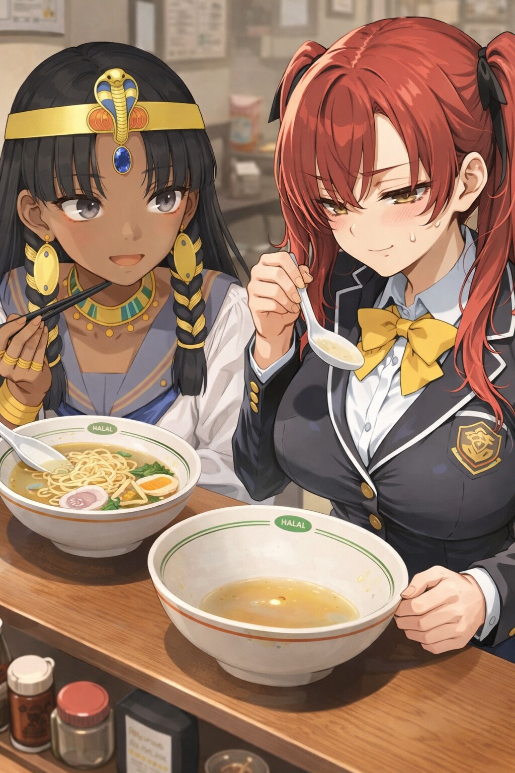 (隣の子すっげぇ見るじゃん…)
