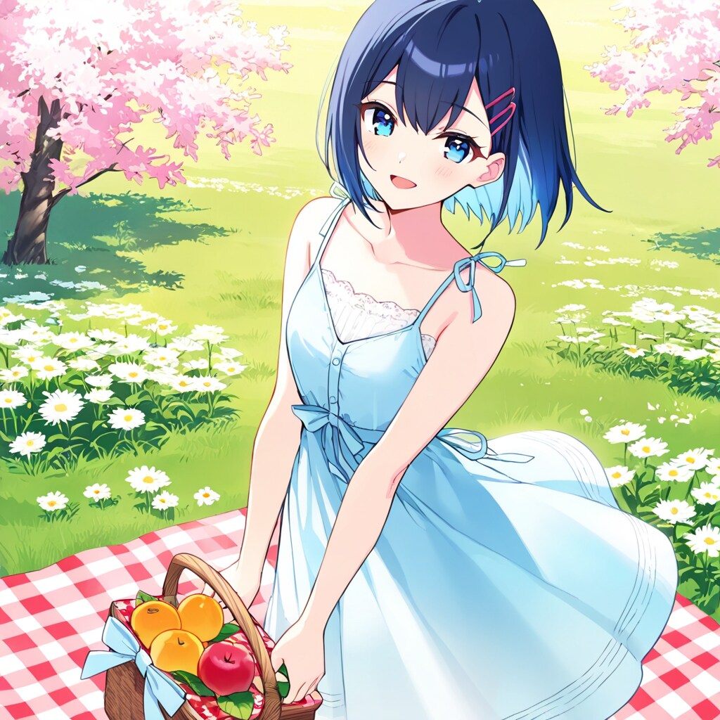 花畑のフルーツサンド | の人気AIイラスト・グラビア