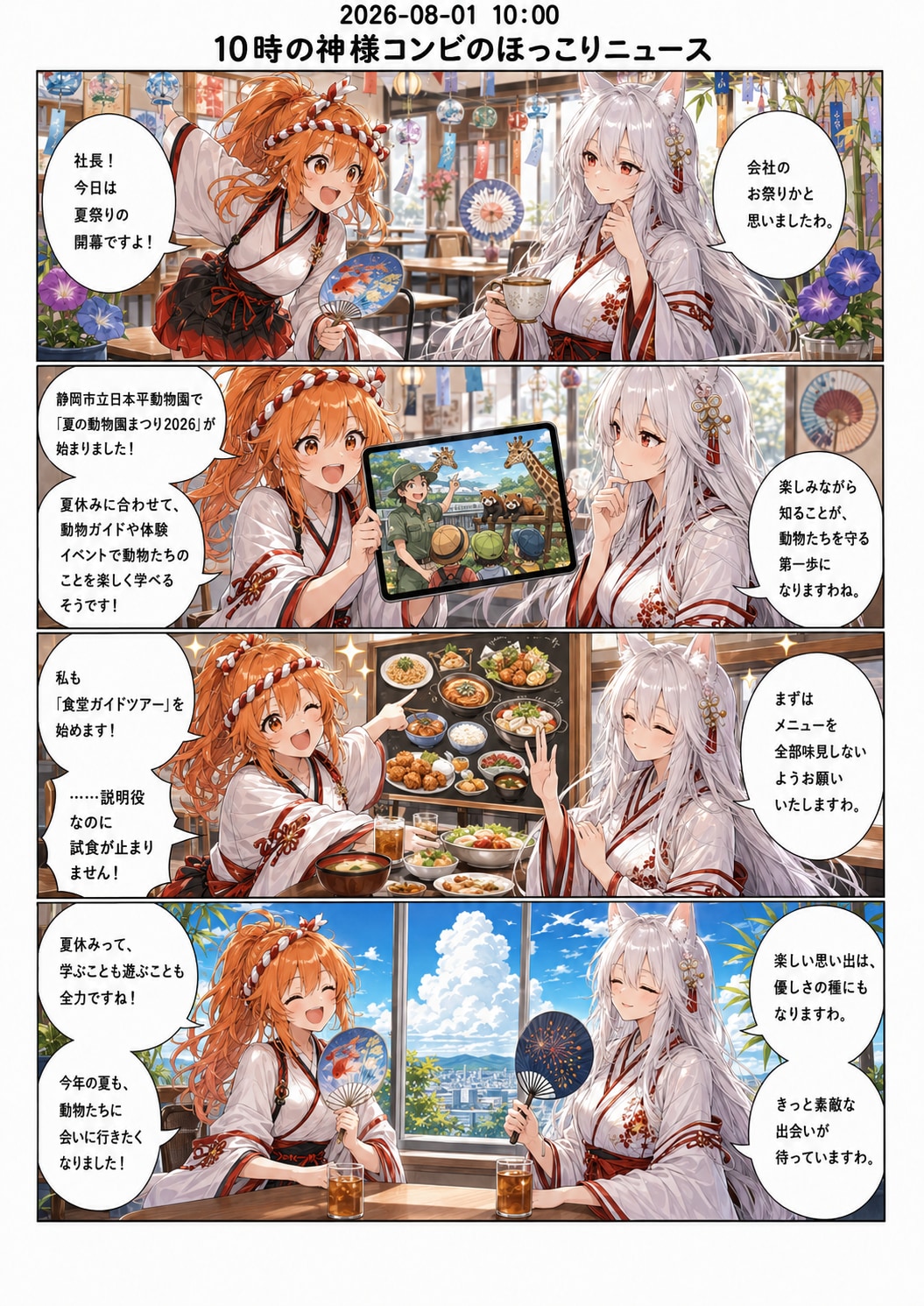 毎日漫画　10時　ほっこりにゅーす