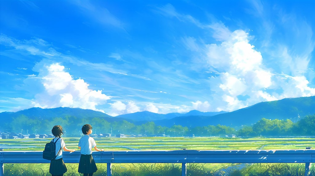 青空と女子高生