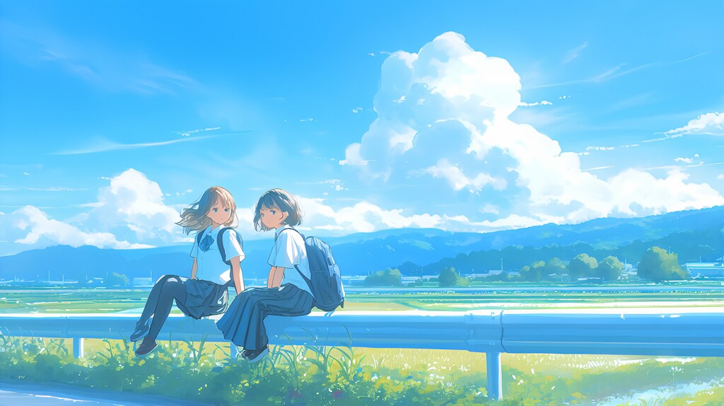 青空と女子高生