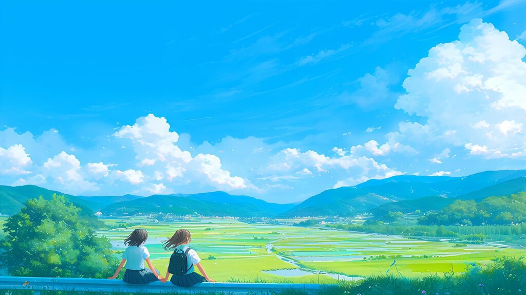 青空と女子高生