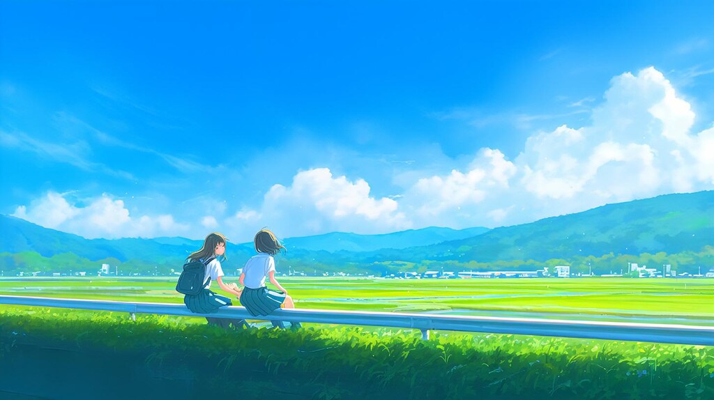 青空と女子高生