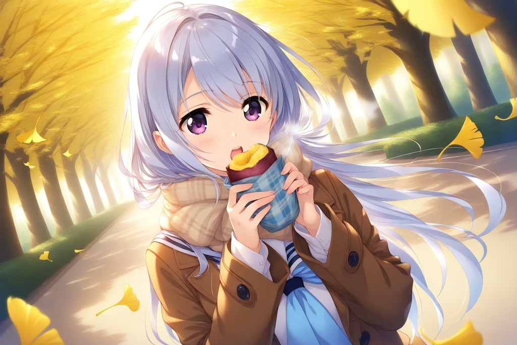 帰宅途中で焼き芋