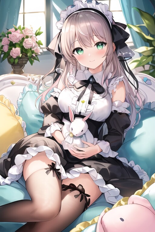 うさぎと少女