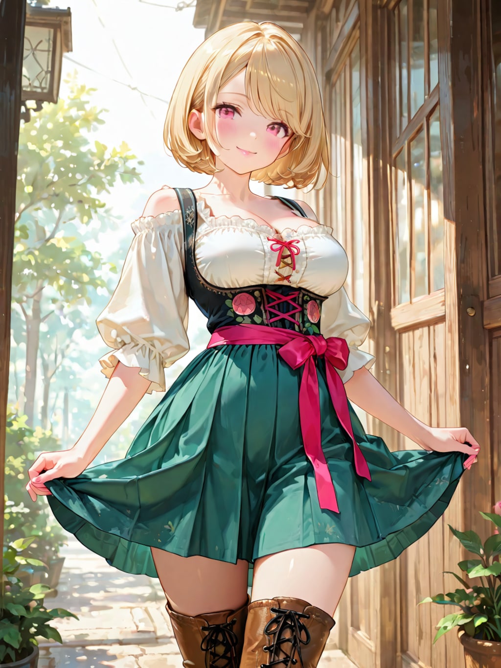 ディアンドル✖️袴（おはよう#187）