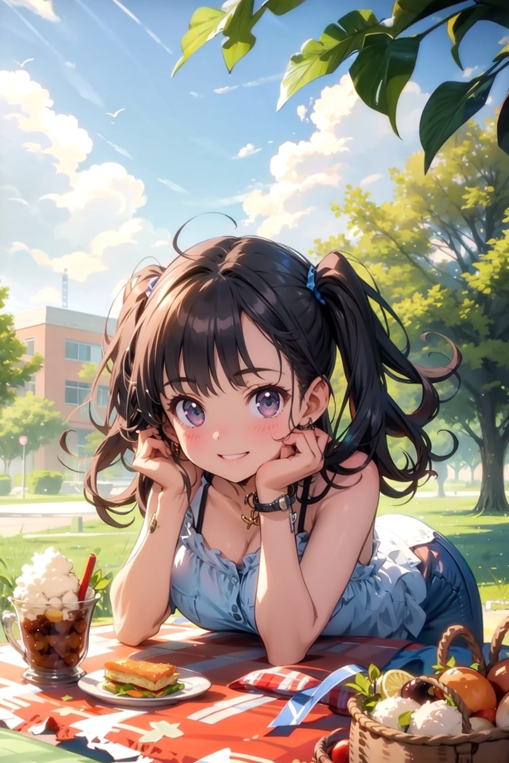 今日のランチは公園て | の人気AIイラスト・グラビア