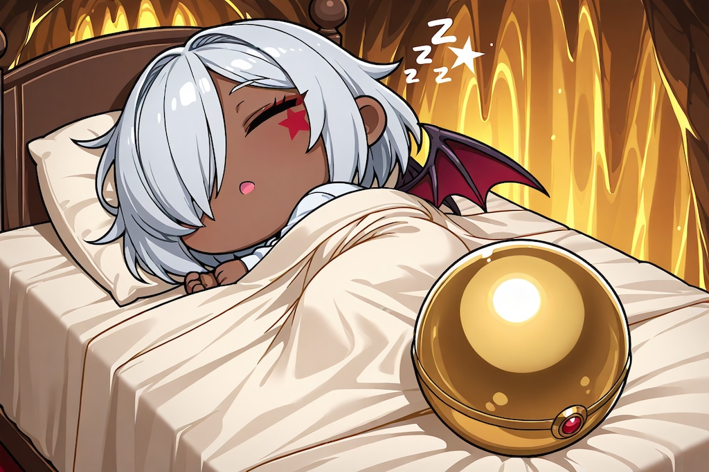 お休み中悪魔神官ちゃん