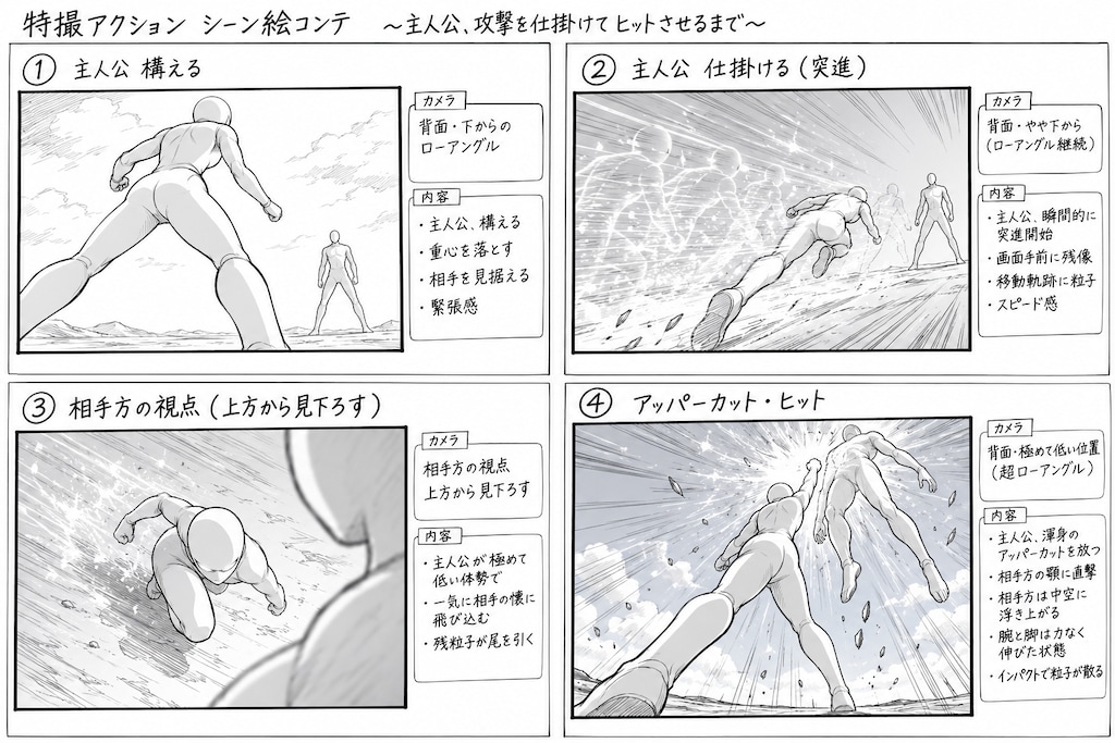 4コママンガ風