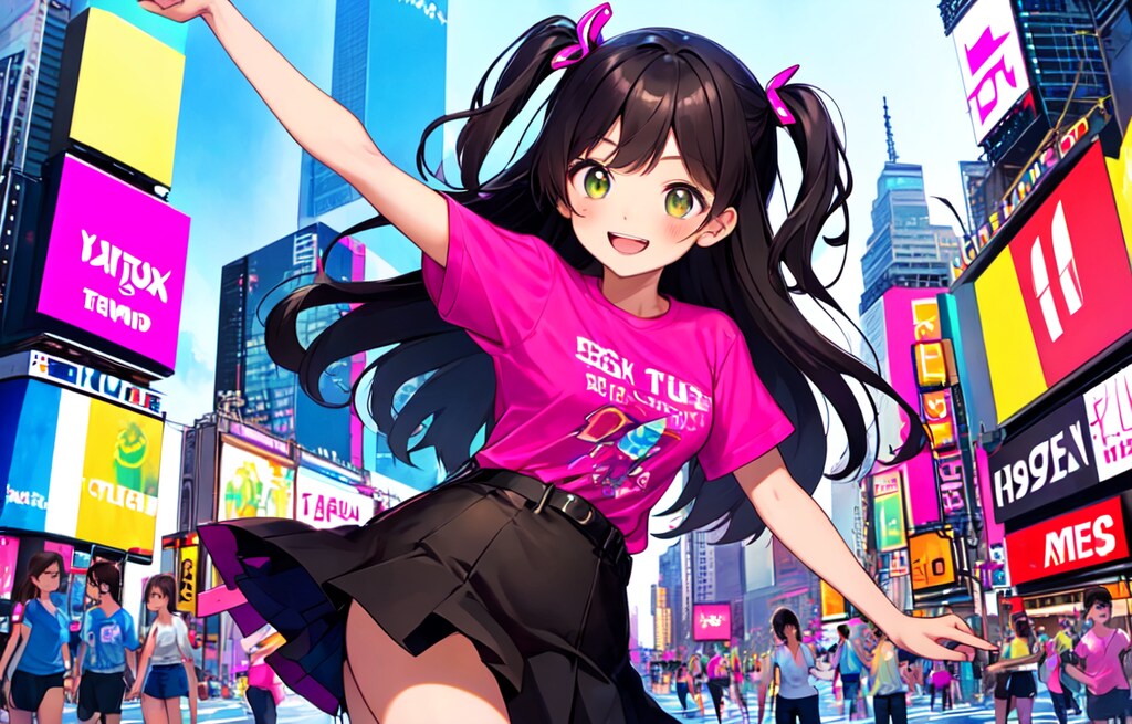 ニューヨークのタイムズスクエアでダンスする、うちの子！！（12枚）