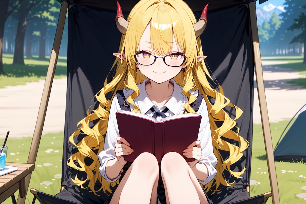 金髪アウトドア(視線を感じるのう！見惚れとったか？)_20250411