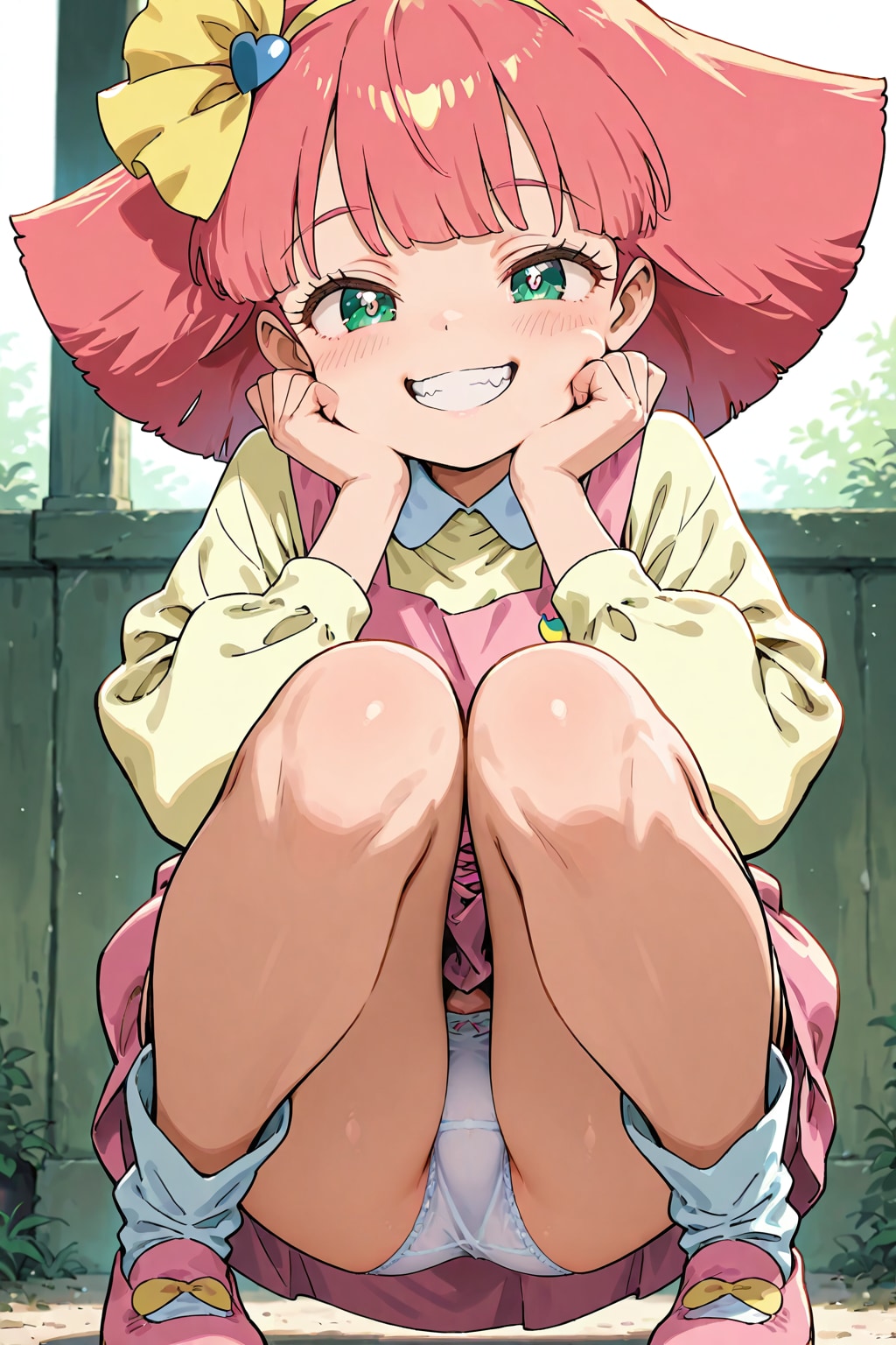 MM  しゃがみパンチラ