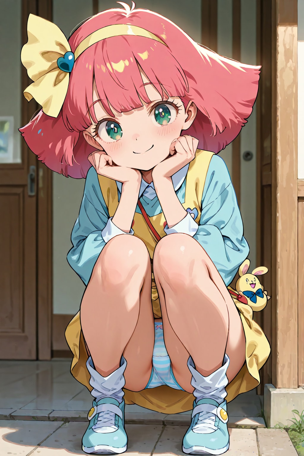 MM  しゃがみパンチラ