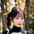 紅葉とタートルネック 6枚目