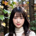 紅葉とタートルネック 2枚目