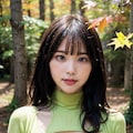 紅葉とタートルネック 3枚目