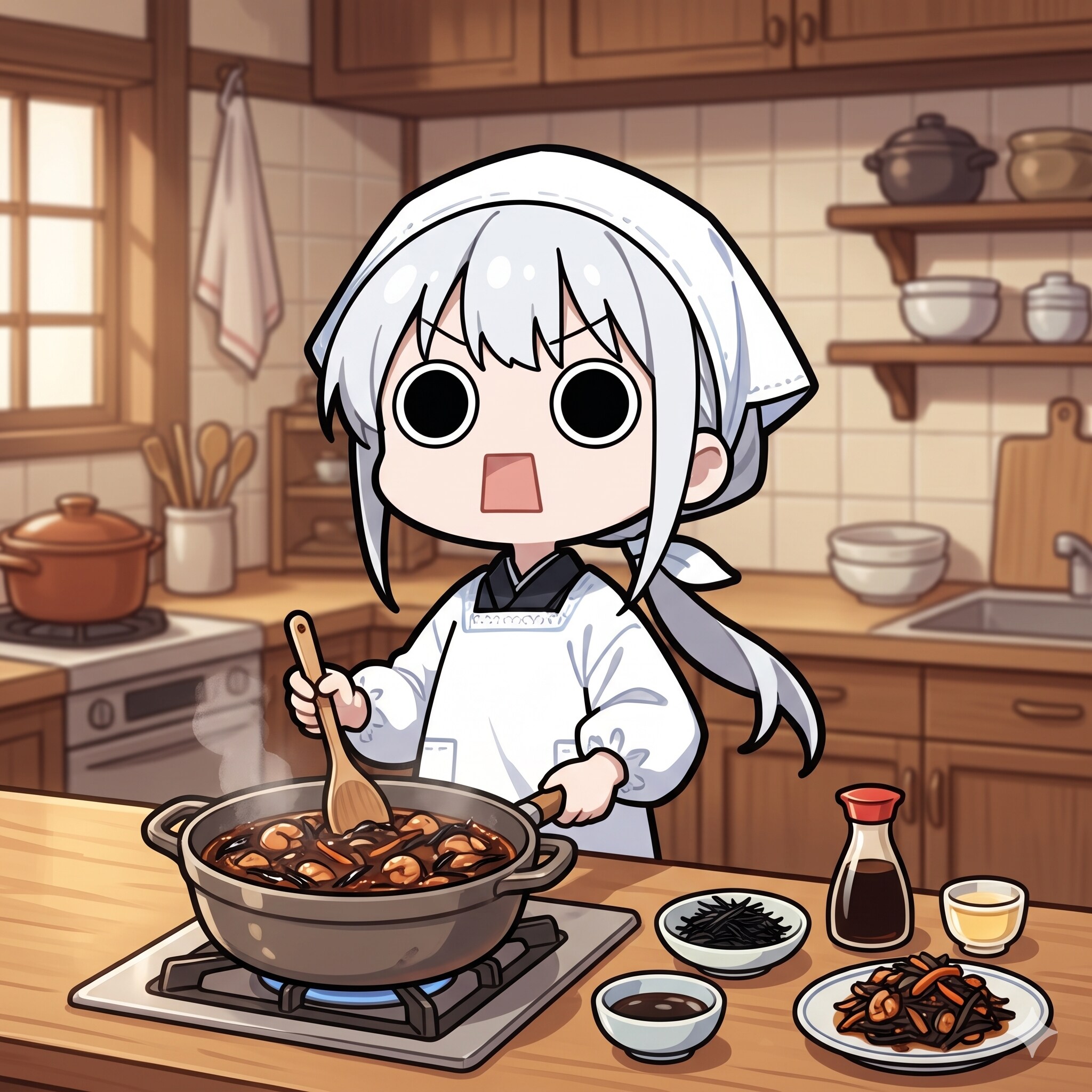 佃煮を作るえらいこっちゃ嬢